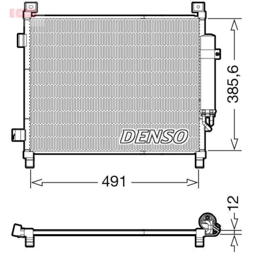 DENSO Kondensator, Klimaanlage DCN46031