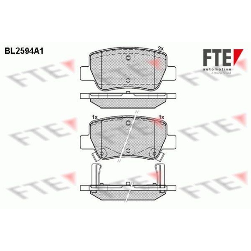 FTE Bremsbelagsatz, Scheibenbremse 9010845