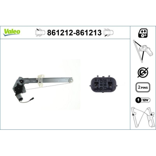 VALEO Fensterheber 861212