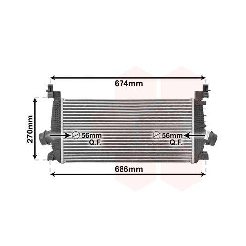 VAN WEZEL Ladeluftk&uuml;hler 37004548