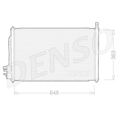 DENSO Kondensator, Klimaanlage DCN10006