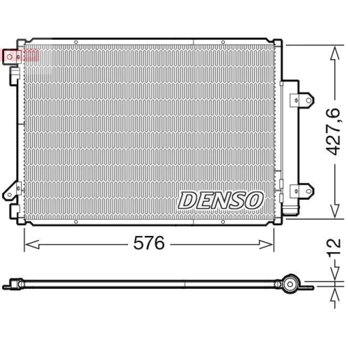 DENSO Kondensator, Klimaanlage DCN47008
