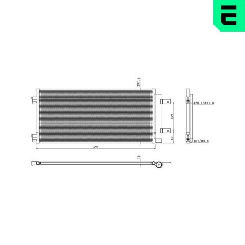 ERA Kondensator, Klimaanlage 667401