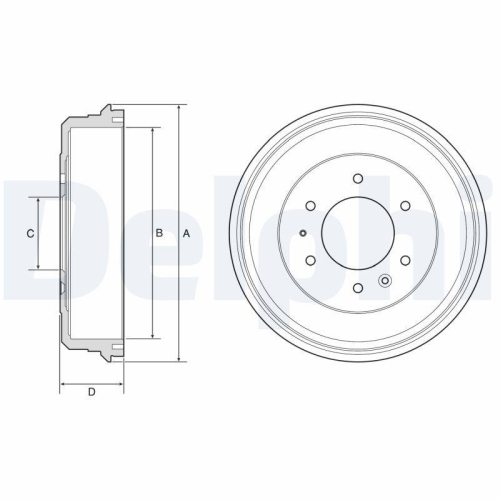 DELPHI Bremstrommel BF581