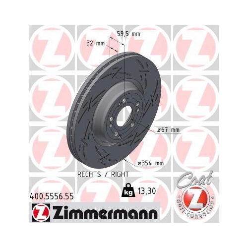 ZIMMERMANN Bremsscheibe BLACK Z 400.5556.55