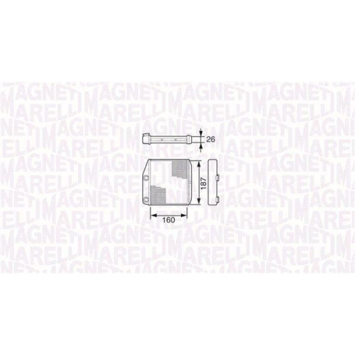 MAGNETI MARELLI W&auml;rmetauscher, Innenraumheizung 350218227000