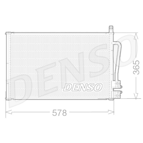DENSO Kondensator, Klimaanlage DCN10008