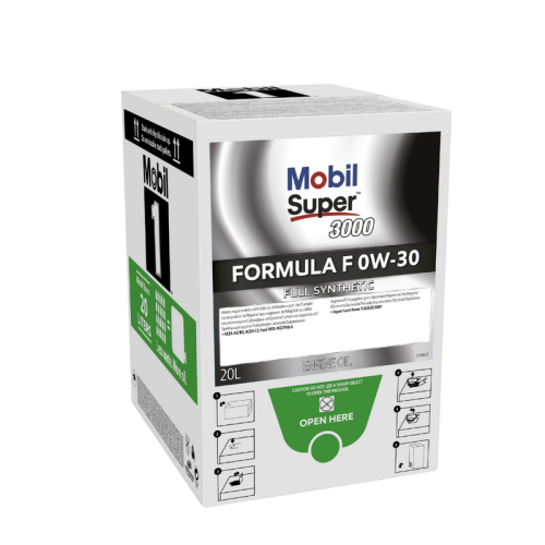 Motor&ouml;l Motoren&ouml;l MOBIL Super 3000 Formula F 0W-30 BAG in BOX 20 Liter 155524