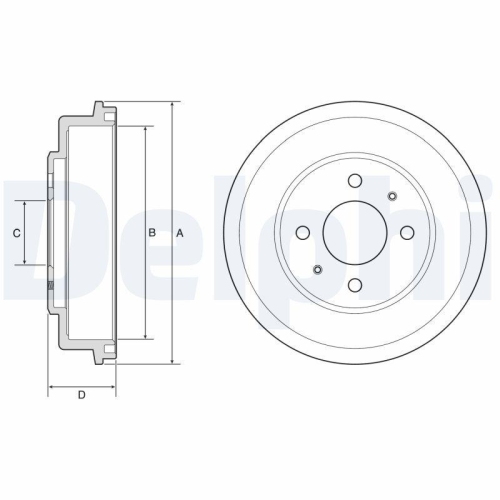 DELPHI Bremstrommel BF582