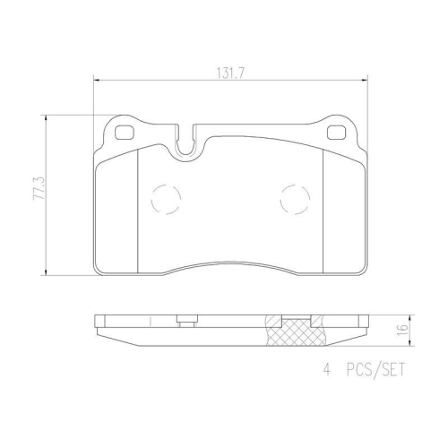 BREMBO Bremsbelagsatz, Scheibenbremse BEYOND LINE - EV P 85 116E