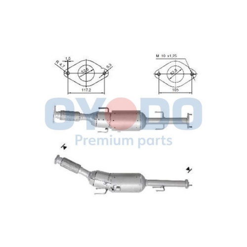 Oyodo Ru&szlig;-/Partikelfilter, Abgasanlage