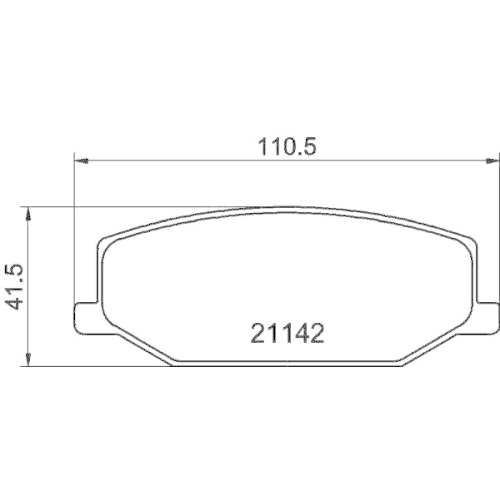 DON Bremsbelagsatz, Scheibenbremse PCP1274