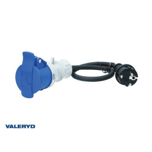 CEE adapter 3-polig CEE female-Schuko male L= 0,35 m 250V/16A IP44 Anh&auml;nger