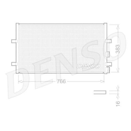 DENSO Kondensator, Klimaanlage DCN10009