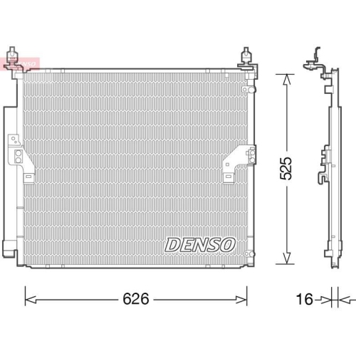 DENSO Kondensator, Klimaanlage DCN50034