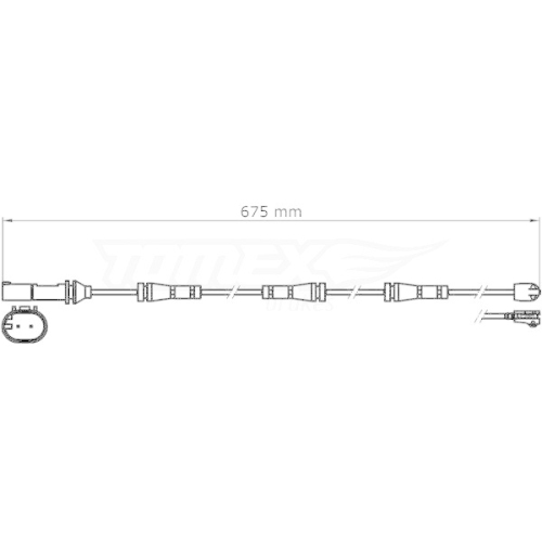 TOMEX Brakes Warnkontakt, Bremsbelagverschlei&szlig; TX 31-35
