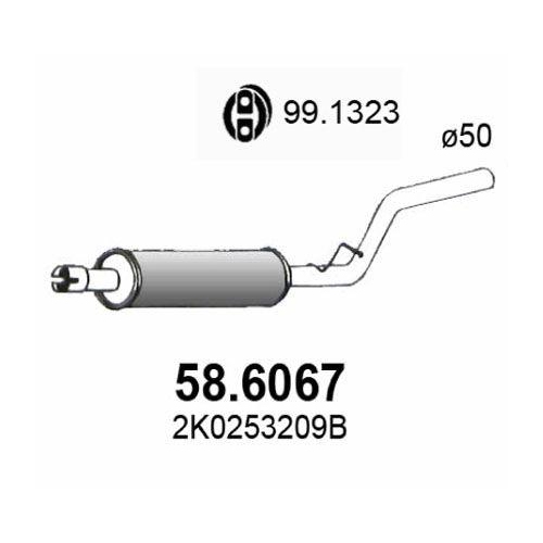 ASSO Mittelschalldämpfer 58.6067