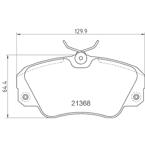 DON Bremsbelagsatz, Scheibenbremse PCP1275