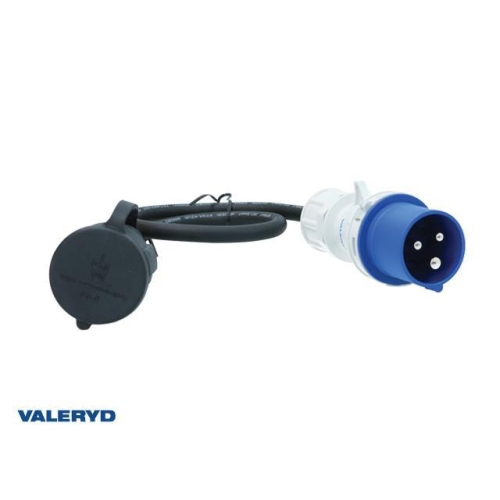 CEE adapter 3-pin CEE male-Schuko female. 0,35 m 240V/16A IP44 Camping Boote