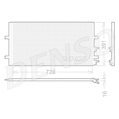 DENSO Kondensator, Klimaanlage DCN10017