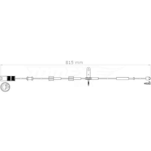 TOMEX Brakes Warnkontakt, Bremsbelagverschlei&szlig; TX 31-37