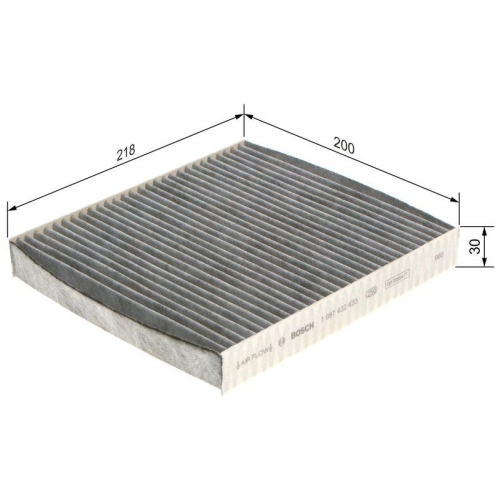 BOSCH Filter, Innenraumluft 1 987 432 433