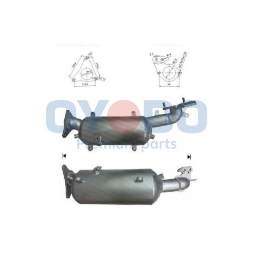 Oyodo Ru&szlig;-/Partikelfilter, Abgasanlage 20N0149-OYO