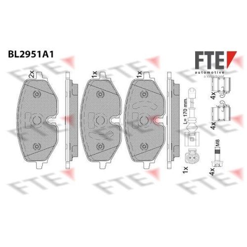 FTE Bremsbelagsatz, Scheibenbremse 9011194