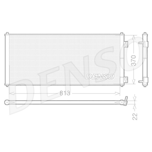 DENSO Kondensator, Klimaanlage DCN10018