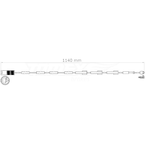 TOMEX Brakes Warnkontakt, Bremsbelagverschlei&szlig; TX 31-38
