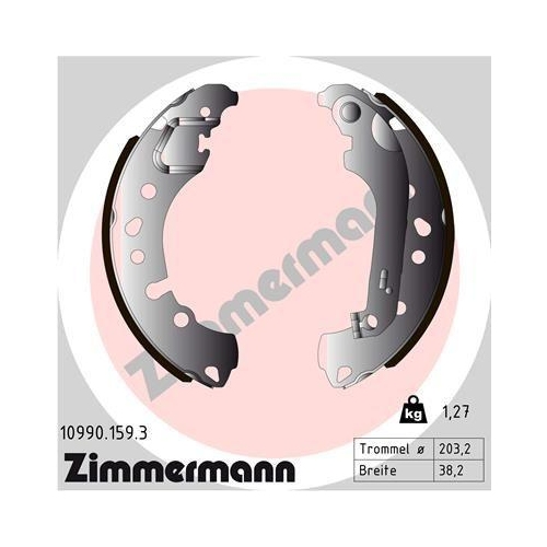 ZIMMERMANN Bremsbackensatz 10990.159.3