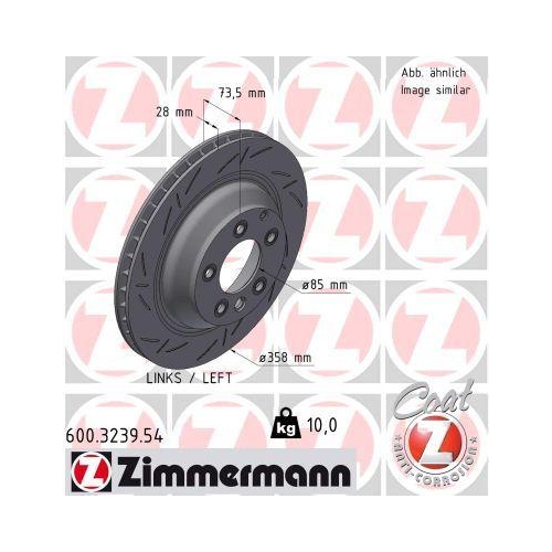 ZIMMERMANN Bremsscheibe BLACK Z 600.3239.54