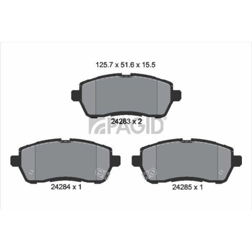 PAGID Bremsbelagsatz, Scheibenbremse T1778N