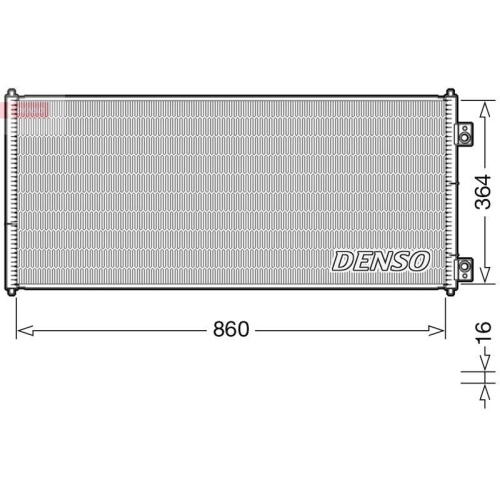 DENSO Kondensator, Klimaanlage DCN10032