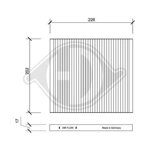 DIEDERICHS Filter, Innenraumluft DIEDERICHS Climate DCI0134