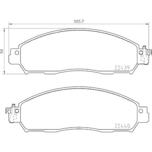 BREMBO Bremsbelagsatz, Scheibenbremse BEYOND LINE - EV P 56 120E
