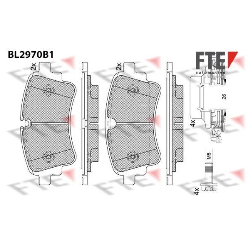 FTE Bremsbelagsatz, Scheibenbremse 9011215