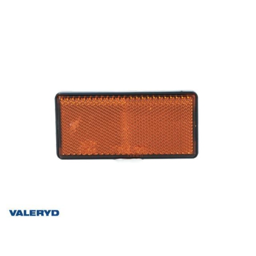 Reflektor rechteckig Radex selbstklebend orange 103x51 mm Anh&auml;nger Valeryd