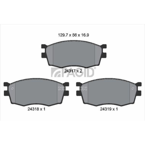 PAGID Bremsbelagsatz, Scheibenbremse T1591N