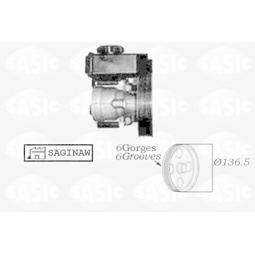 SASIC Hydraulikpumpe, Lenkung 7070007