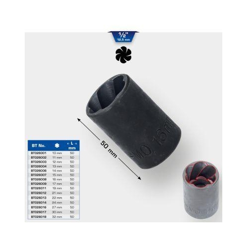 1/2 Zoll Spiral-Profil-Stecknuss 11 mm BRILLIANT TOOLS BT026002