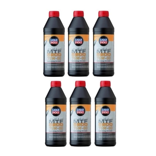 6x Liqui Moly Top Tec MTF 5200 Getriebe&ouml;l 75W-80 1 Liter - 20845