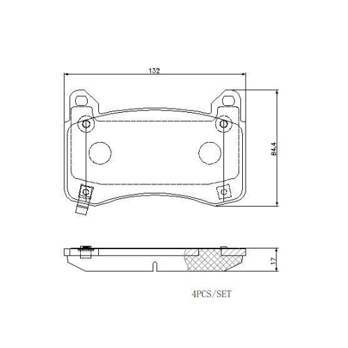 BREMBO Bremsbelagsatz, Scheibenbremse BEYOND LINE - EV P 09 029E