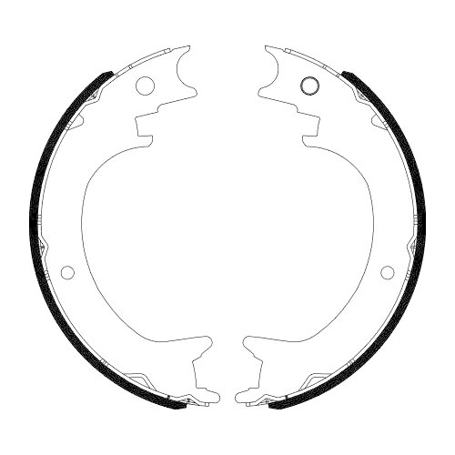 TEXTAR Bremsbackensatz, Feststellbremse 91083800