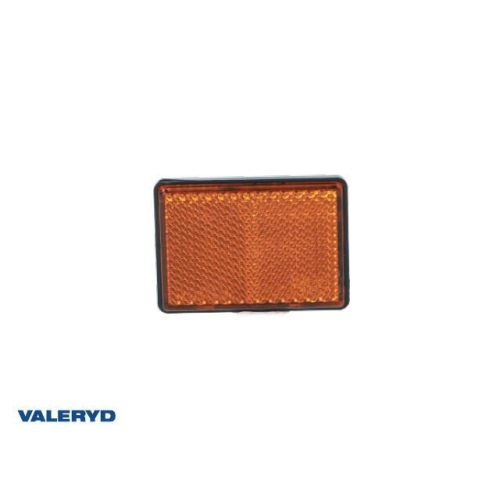 Reflektor rechteckig Radex selbstklebend orange 63x51mm Anh&auml;nger Valeryd 3160161
