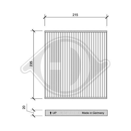 DIEDERICHS Filter, Innenraumluft DIEDERICHS Climate DCI0138