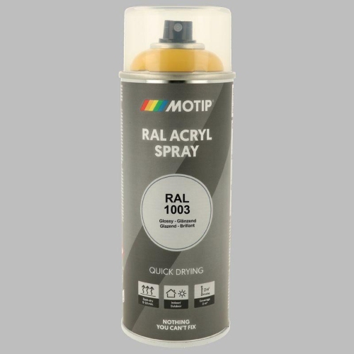Lackspray Farbe schnell trocknend RAL 1003 signalgelb hochglanz 400ml 07069