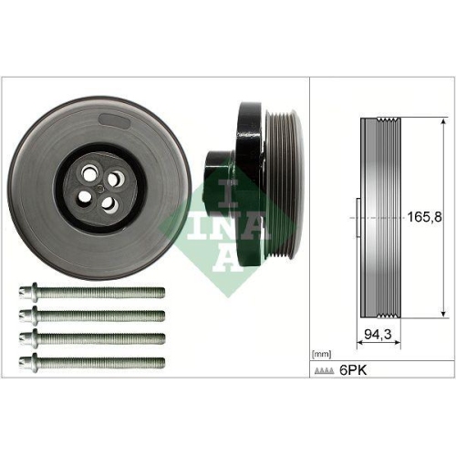 Schaeffler INA Riemenscheibensatz, Kurbelwelle