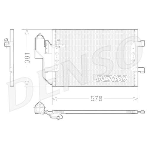 DENSO Kondensator, Klimaanlage DCN17002
