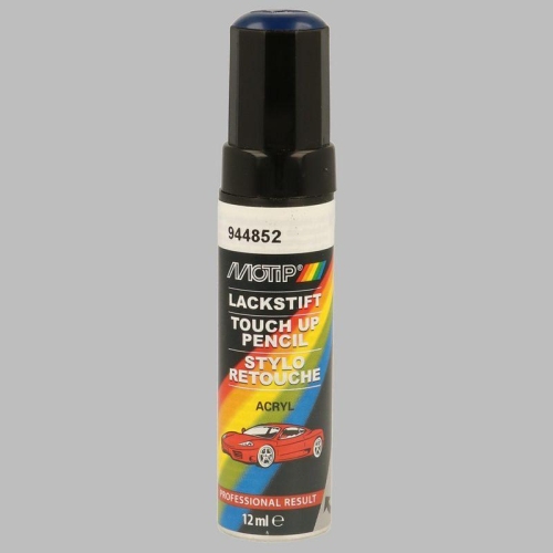 Lackstift Autolackreparatur Autofarbe Kompakt blau gl&auml;nzend 12 ml MOTIP 944852